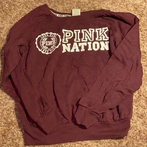 Pink Nation Crewneck XS Victoria Secret